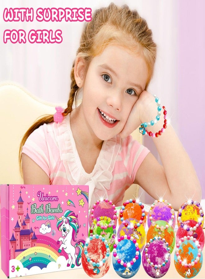 Phaorui Unicorn Bath Bombs with Surprise Toys Inside for Kids Girls 3 4 5 6 7 8 Years Old Birthday Gift for Girls Bath Bombs with Surprise Jewelry Inside for Kids Toddler Girl Birthday Christmas Easter Gifts - Image 5