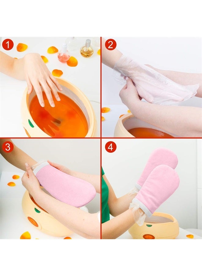 Sumind 300 Pcs Paraffin Wax Bags for Hands and Feet Disposable Paraffin Liners Bath Gloves Paraffin Wax Plastic Bags for Paraffin Wax Machine - Image 3