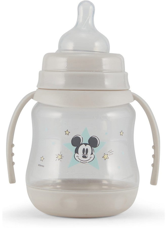 ديزني زجاجات أطفال ديزني، عبوة من قطعتين، سعة 7 أونصات، بطبعات شخصيات وأغطية ملونة بمقبض مزدوج - خالية من مادة BPA وسهلة التنظيف - Image 4