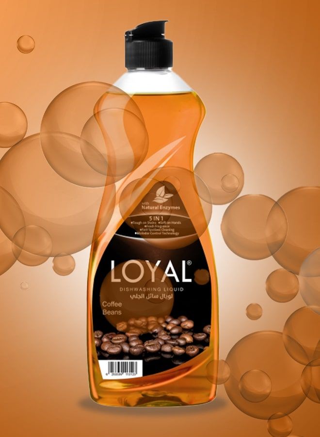 Loyal Dishwashing Liquid Coffee Beans with Natural Enzymes 2x700 ml - Image 2