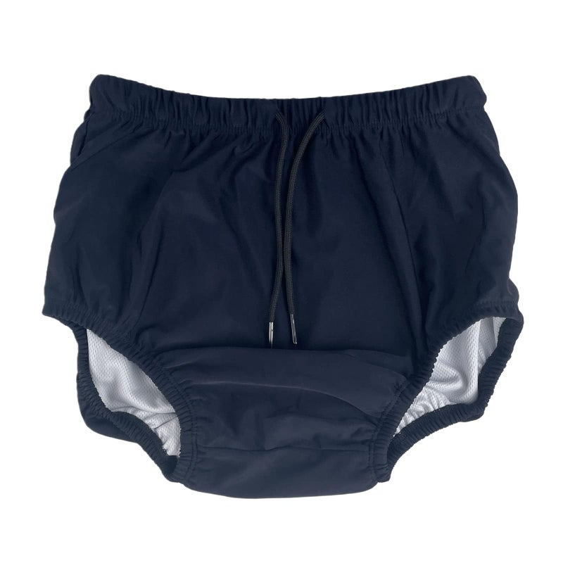 AQX Reusable Adult Swim Diapers Special Needs, Washable Cloth Diapers Leakproof, Swimmers Nappy Trunks Pull Ups for Incontinence Protection Unisex (XL, Blue) - Image 1