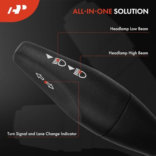 A-Premium Multifunction Switch Turn Signal Switch Headlamp High/Low Beam Switch Compatible with Ford Focus 2000-2007, Replace # YS4Z13341AA - Image 3