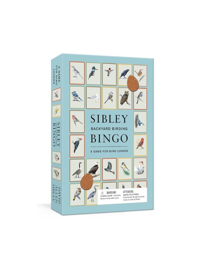Sibley Backyard Birding Bingo: A Game for Bird Lovers: Board Games  - Image 1