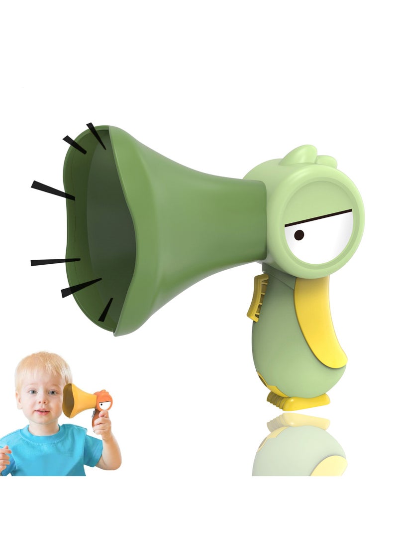 CMGTYYD Megaphone For Kids, Cartoon Bird Voice Changer Toy, Voice Changer Toy For Kids, Funny Voice Changer Prank Toy, Kids Voice Amplifier, Voice Changing Toy For Boys, Voice Recorder Toy For Kids Green - Image 1