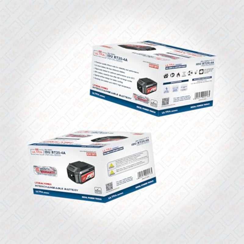 IDU BT20-4A Li-Ion Battery 4A-20V 4000mAh Rechargeable Compatible with All IDEAL Ultra Series Power Tools High Performance Longevity CB Certified RoHS Certified RoHS - Image 3