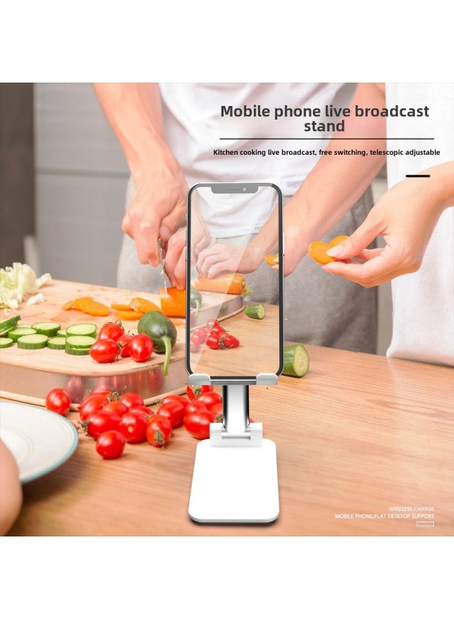Mobile Phone Stand Desktop Folding Portable Lifting Lazy Live Phone Tablet Universal Stand Gift Logo Tablet-Color:T9 Space Black Weight Version - Image 4
