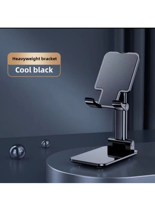 Mobile Phone Stand Desktop Folding Portable Lifting Lazy Live Phone Tablet Universal Stand Gift Logo Tablet-Color:T9 Space Black Weight Version - Image 1