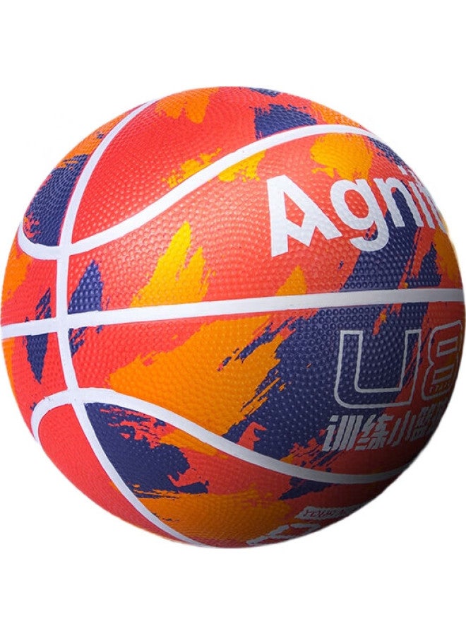 Deli Children'S Basketball, Size 4, Rubber Foam, Wear-Resistant, Elastic, Easy To Control, Orange - Image 2