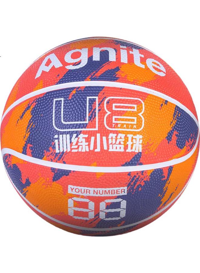 Deli Children'S Basketball, Size 4, Rubber Foam, Wear-Resistant, Elastic, Easy To Control, Orange - Image 3