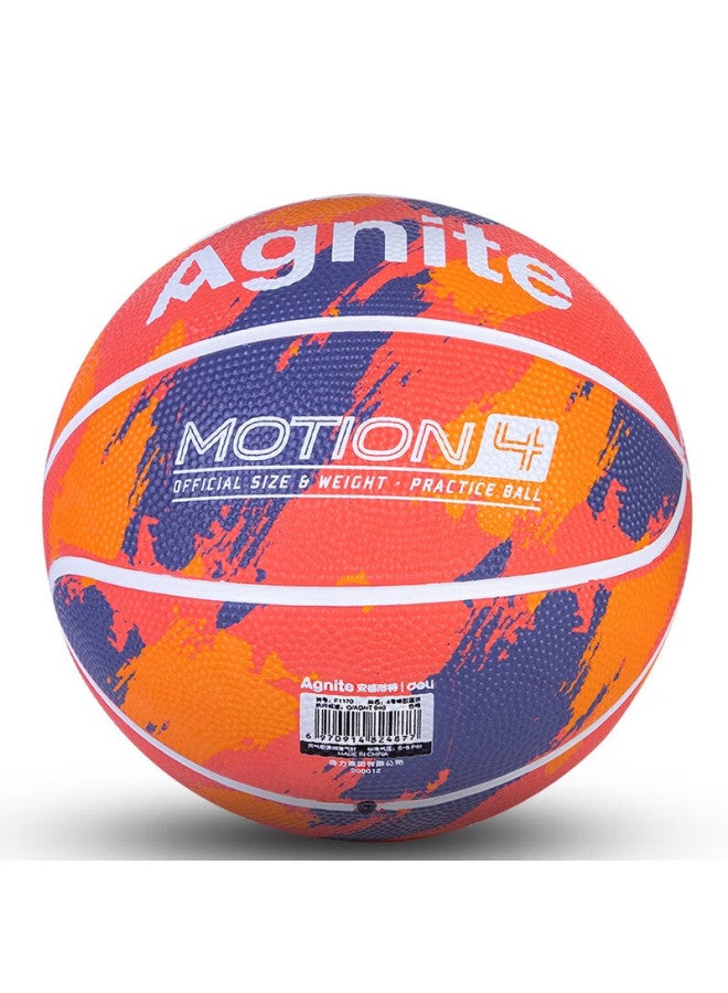 Deli Children's Basketball, Size 4, Rubber Foam, Wear-resistant, Elastic, Easy To Control, Orange - Image 5