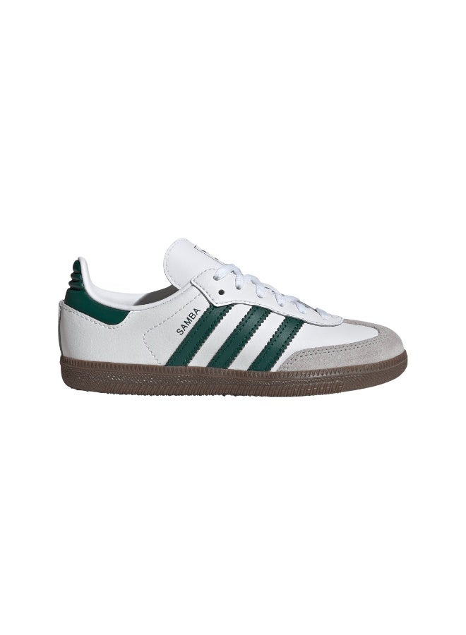 Adidas Samba OG Shoes Kids - White/Green - Image 1
