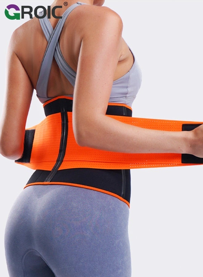GROIC Lumbar Support Back Brace Waist Trainer,Back Support,Lower Back Support for Women,Adjustable Waist Belt for Lower Back Pain Relief,Back Support Brace(M) - Image 4