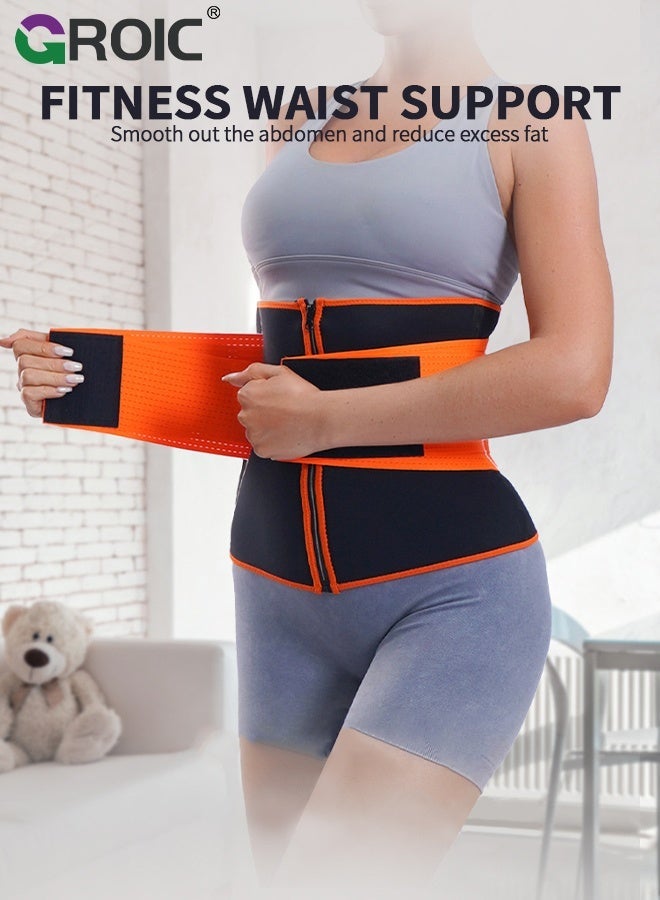 GROIC Lumbar Support Back Brace Waist Trainer,Back Support,Lower Back Support for Women,Adjustable Waist Belt for Lower Back Pain Relief,Back Support Brace(M) - Image 2