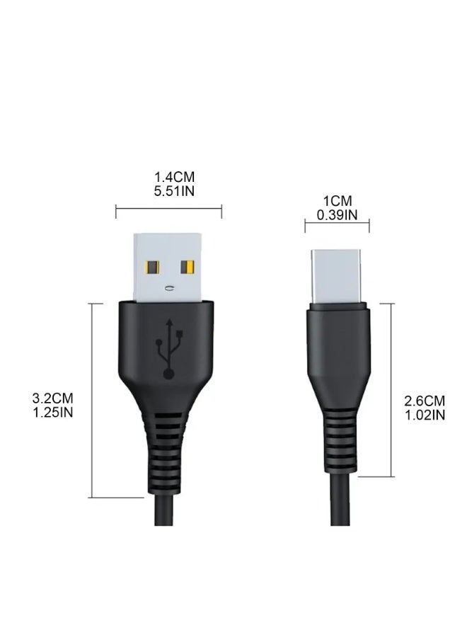 A.M 2 in 1 USB Dual Type C Cable Splitter Mobile Phone Charging Cable Portable - Image 4