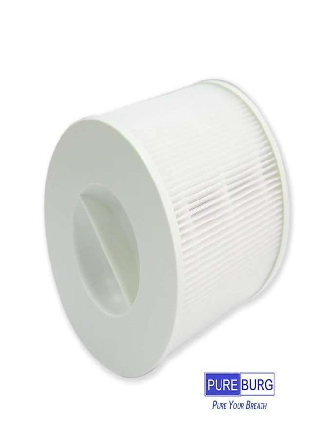 PUREBURG فلاتر بديلة من بيوربيرغ BAP10-HF متوافقة مع جهاز تنقية الهواء باجوت BAP10، عبوة من قطعتين، فلتر H13 HEPA رباعي المراحل، فلتر كربون نشط، تنقية هواء 2 في 1 - Image 4