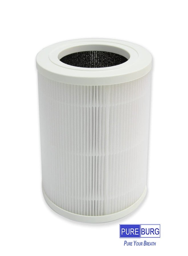 PUREBURG فلاتر بديلة من بيوربيرغ BAP10-HF متوافقة مع جهاز تنقية الهواء باجوت BAP10، عبوة من قطعتين، فلتر H13 HEPA رباعي المراحل، فلتر كربون نشط، تنقية هواء 2 في 1 - Image 3