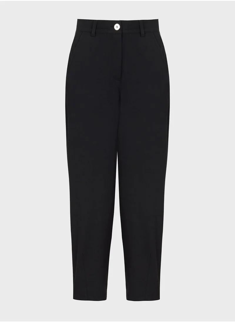 Nocturne Button Detail High Waist Pants