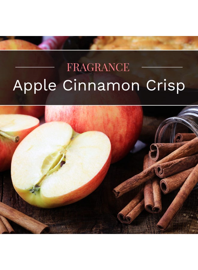 Candle-lite Scented, Apple Cinnamon Crisp Fragrance, One 18 oz. Single-Wick Aromatherapy Candle with 110 Hours of Burn Time, Red Color
