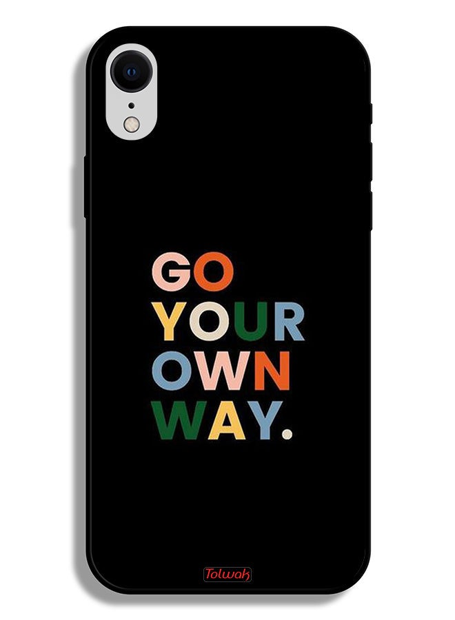 Tolwak Apple iPhone XR Protective Case Go Your Own Way - Image 2
