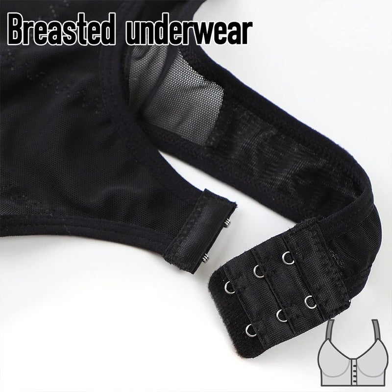 Front-Breasted Sports Underwear Shockproof High-Strength One-Piece Wearable Beauty Back Fitness Yoga Plus Size Vest Bra - Image 5