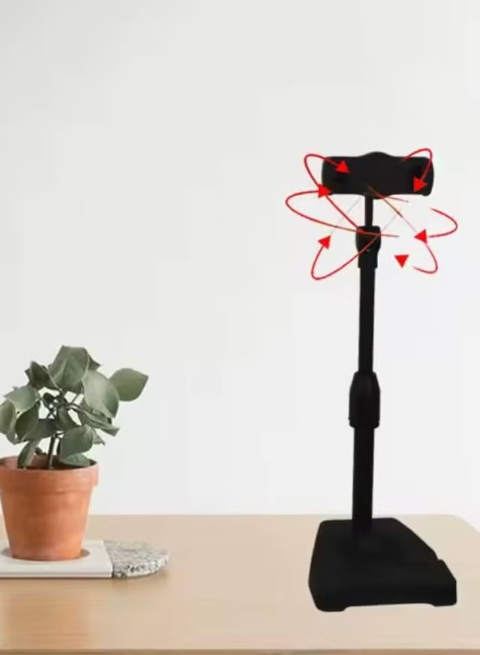 PINKSAMA Live streaming selfie dual-camera positioning support frame with rotation and adjustable height for mobile phone holder - Image 2
