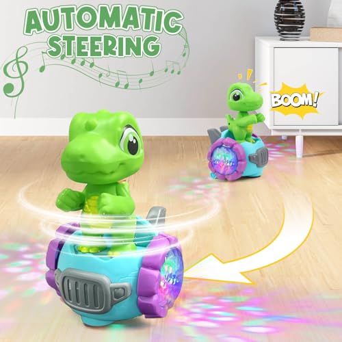 Beria Dinosaur Robot Car Toy with Lights Music Toddler Toys 13 Dinosaur Universal Cars Toys for 3 Year Old Boys Ages 24 Gifts for 13 4 5 6 7 Year Old Birthday Christmas - Image 5