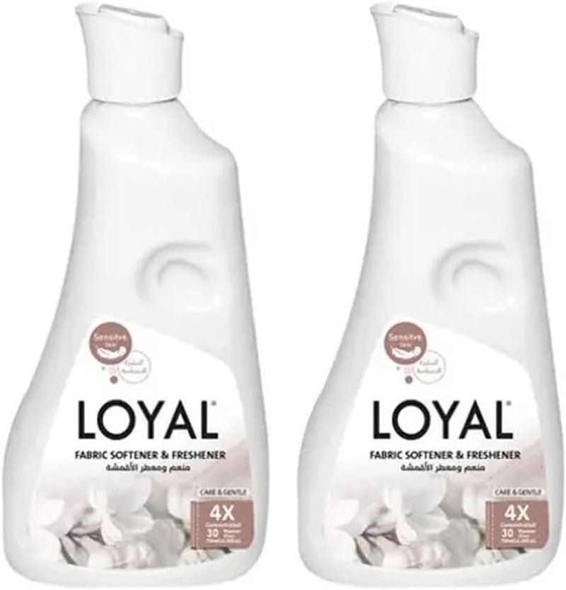 Loyal 750 ML, Pack of 2 Fabric Softener And Freshner with Gentle and Care Fragrance Capsule, 30+30 Washes - Image 1
