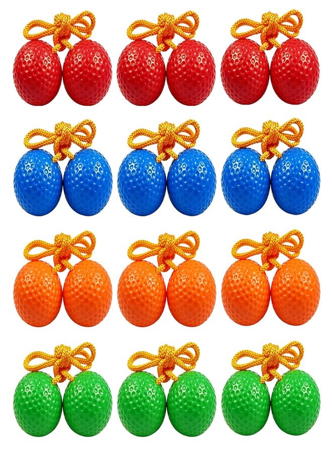 Kasteco 12 Pack Ladder Balls Ladder Toss Balls Ladder Ball Replacement Balls with Storage Bag for Toss Match (red Blue Orange Green) - Image 1