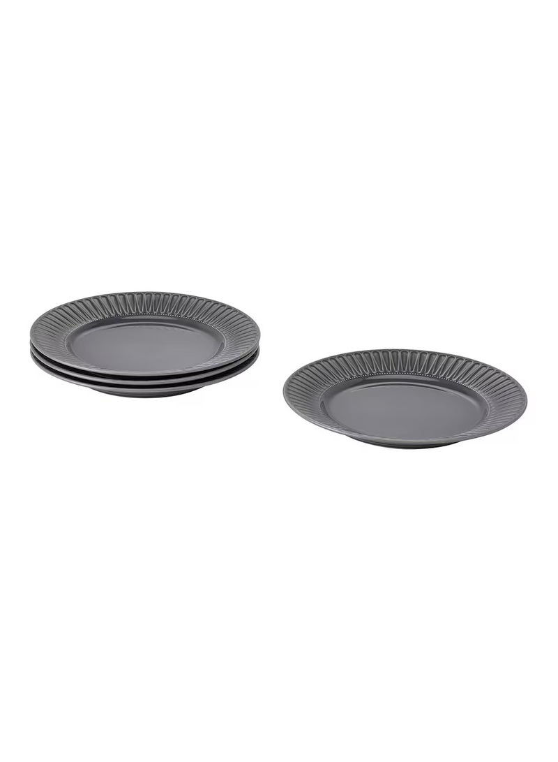 طبق خزف رمادي 27 سم - Image 2