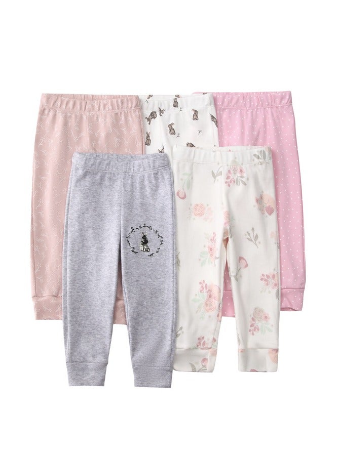 ريدمابليتيك 5 قطع من السراويل القطنية المرنة القابلة للتنفس للرضع والأطفال الصغار - Image 1