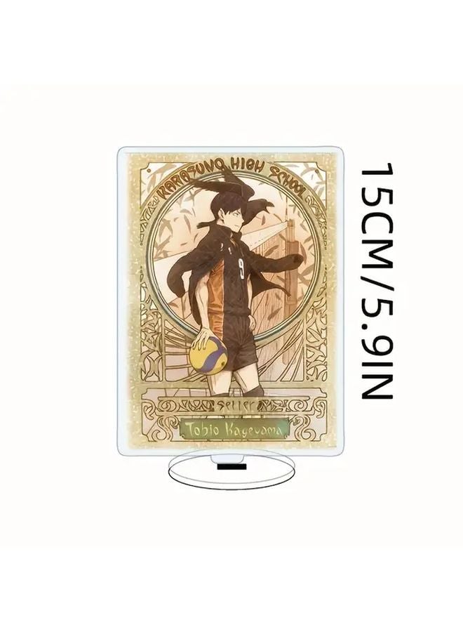 3D Anime Volleyball Acrylic Standee Dynamic Pose Tabletop Decor Holiday Gift - Image 3