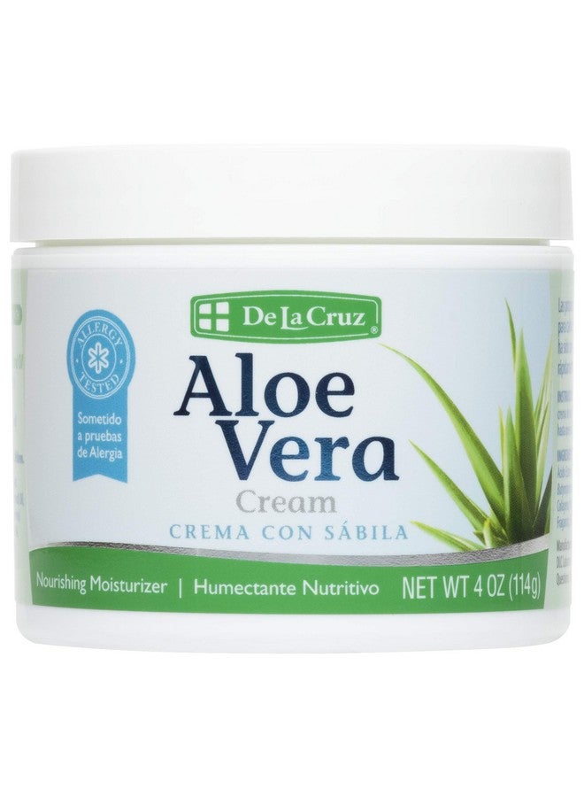 دي لا كروز مرطب الوجه بالألوفيرا من دي لا كروز - كريم طبيعي بالألوفيرا للوجه واليدين والجسم، 4 أونصة - Image 1