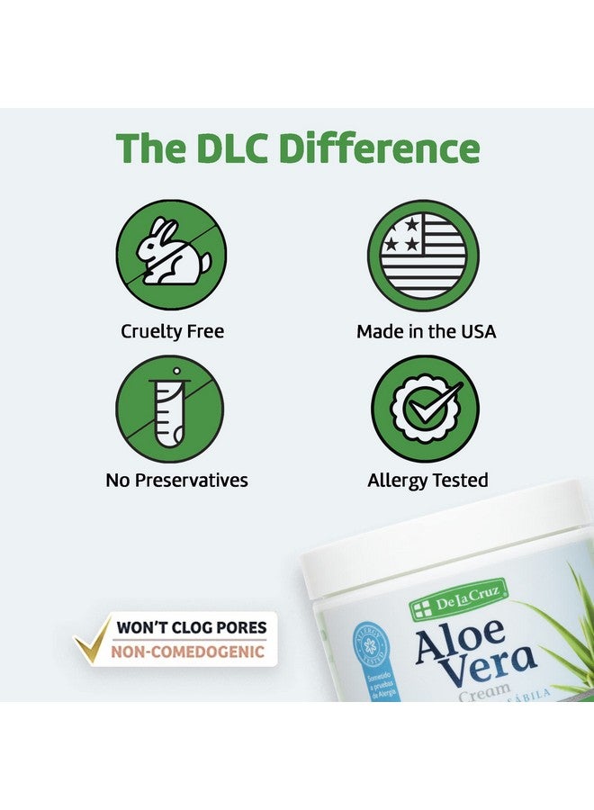 دي لا كروز مرطب الوجه بالألوفيرا من دي لا كروز - كريم طبيعي بالألوفيرا للوجه واليدين والجسم، 4 أونصة - Image 5