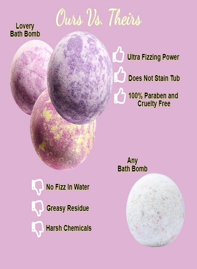 LOVERY Bath Bombs Gift Set, 30pc Lavender Bath Bombs for Women, Mom, Men Natural Spa Bubble Bath Bomb, Shower & Bath Accessories for Women, Bath Gift for Birthday, Pampering Relaxing Aromatherapy - Image 4