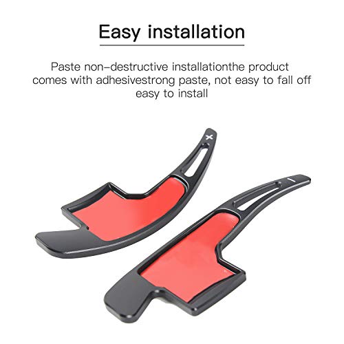 JeCar Steering Wheel Shift Paddle Extension for Ford Mustang 2015-2018 Interior Accessories (Black) - Image 4