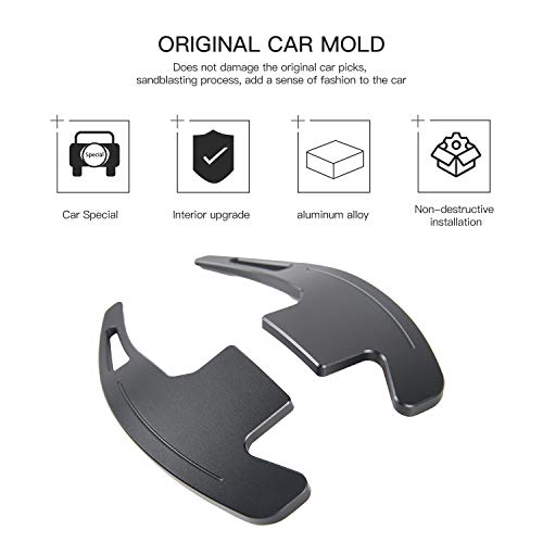 JeCar Steering Wheel Shift Paddle Extension for Ford Mustang 2015-2018 Interior Accessories (Black) - Image 2