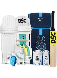 DSC Economy Kashmir Willow Cricket Kit | For Left Hand | Complete Cricket Kit | Professional Cricket Gear | All-In-One Cricket Set  - Image 1
