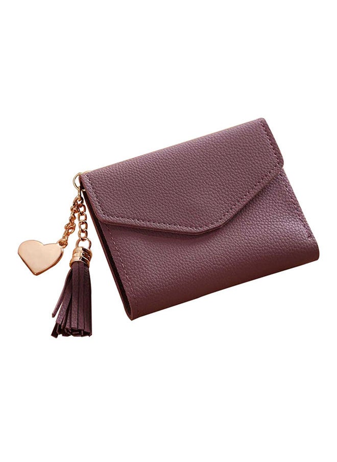 NIBEMINENT Tassel Coin Purse Purple 