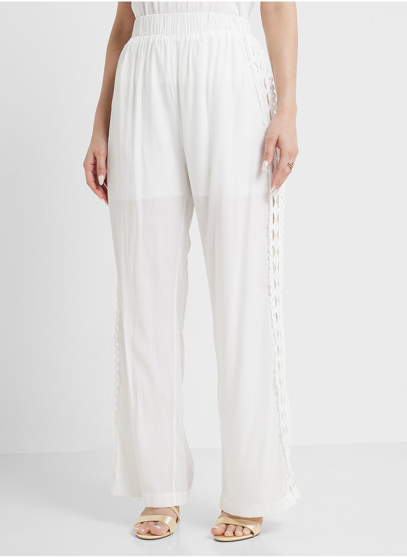 Khizana Laser Cut Out Shirt & Pant Set  - Image 4
