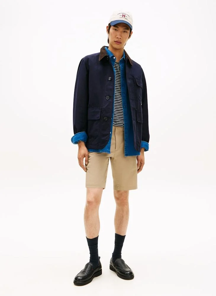 Tommy Hilfiger Beige Essential Harlem Twill Short for Men | Best Price UAE