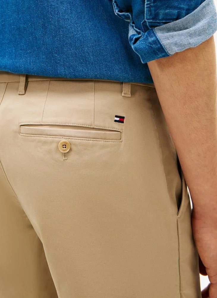 Tommy Hilfiger Beige Essential Harlem Twill Short for Men | Best Price UAE