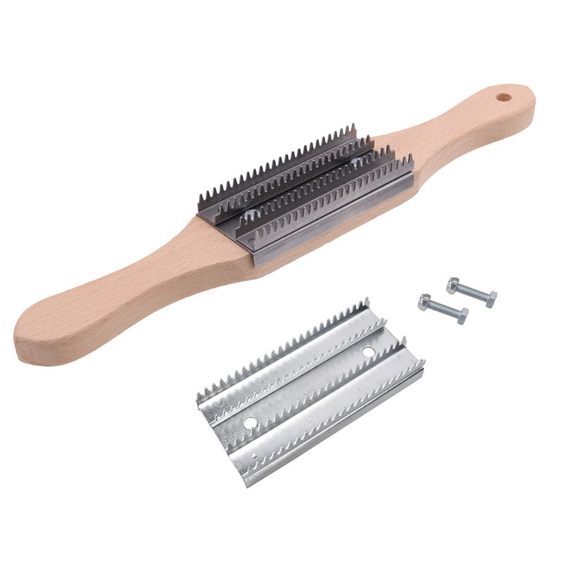KingTool 15" Buffing Wheel Rake for Compound Cleaning with Buff Rake Metal Plate Replacement - Image 1