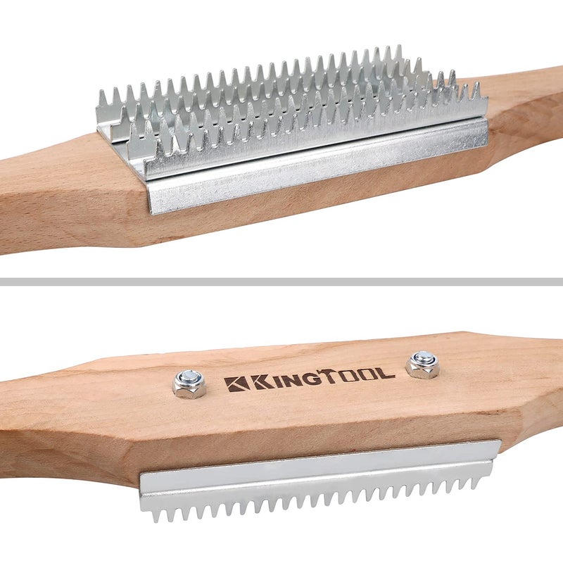 KingTool 15" Buffing Wheel Rake for Compound Cleaning with Buff Rake Metal Plate Replacement - Image 4