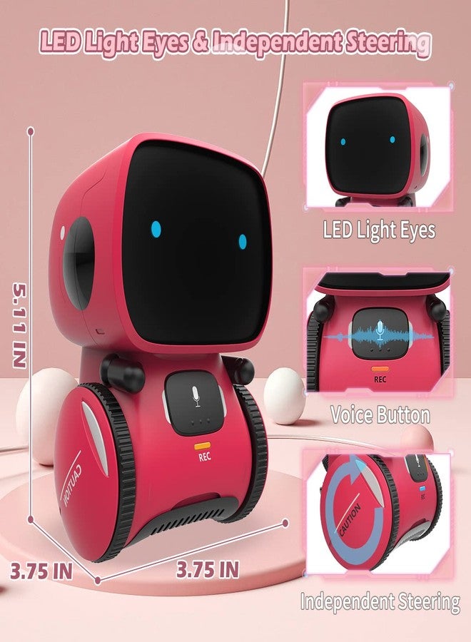 KaeKid Robots for Girls 3-5, Interactive Smart Robotic with Touch Sensor, Voice Control, Speech Recognition, Singing, Dancing, Repeating and Recording, Birthday Gifts for 3+ Year Old Kids Boys Girls - Image 2