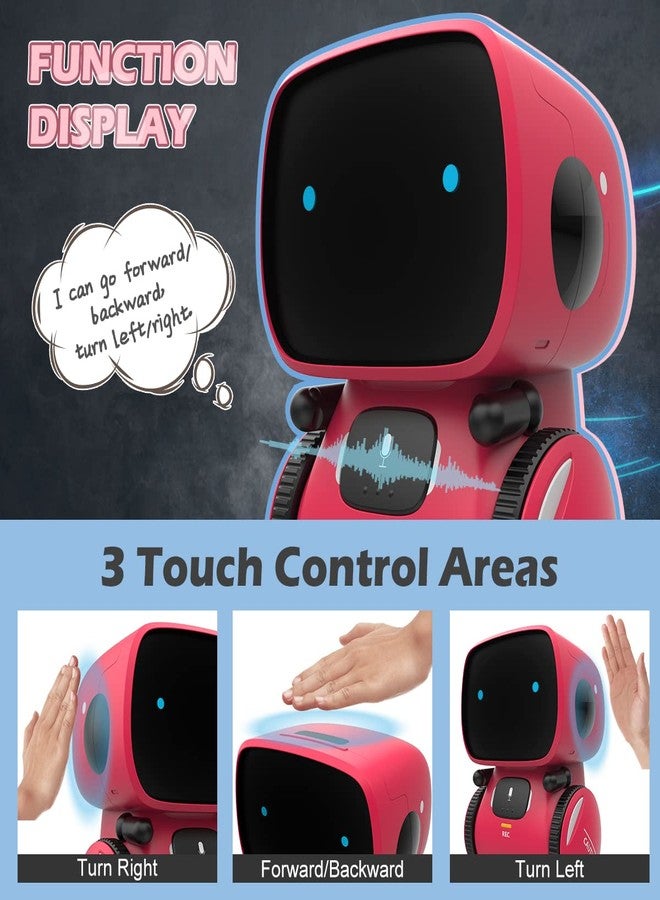 KaeKid Robots for Girls 3-5, Interactive Smart Robotic with Touch Sensor, Voice Control, Speech Recognition, Singing, Dancing, Repeating and Recording, Birthday Gifts for 3+ Year Old Kids Boys Girls - Image 4