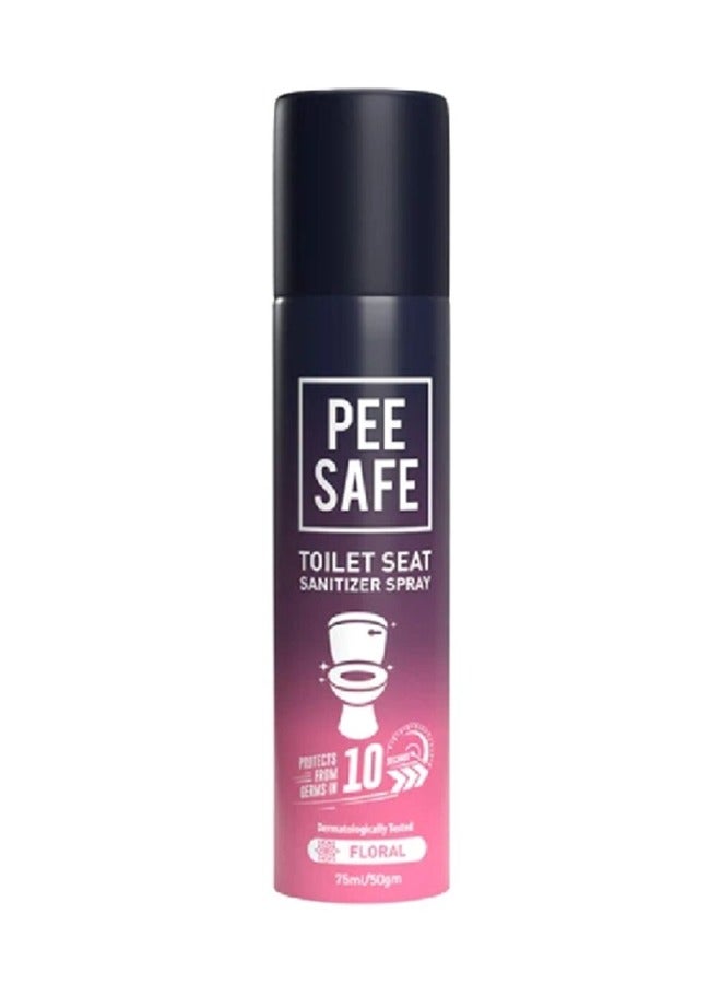 PEE SAFE بخاخ مطهر لمقعد المرحاض برائحة الزهور تم اختباره من قبل أطباء الجلدية، شفاف 75 مل 8908010245195 - Image 1