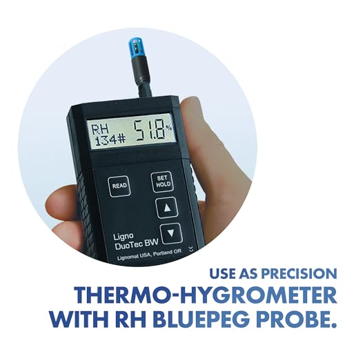 Lignomat BW Dual Depth Moisture Meter Concrete Moisture for Home Floor Inspection, Flooring, Woodworking & Water Damage - Humidity Detection & Moist Meter for Wood, Floor, Furniture - Image 4