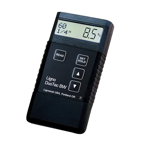 Lignomat BW Dual Depth Moisture Meter Concrete Moisture for Home Floor Inspection, Flooring, Woodworking & Water Damage - Humidity Detection & Moist Meter for Wood, Floor, Furniture - Image 1