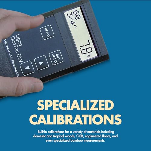 Lignomat BW Dual Depth Moisture Meter Concrete Moisture for Home Floor Inspection, Flooring, Woodworking & Water Damage - Humidity Detection & Moist Meter for Wood, Floor, Furniture - Image 5