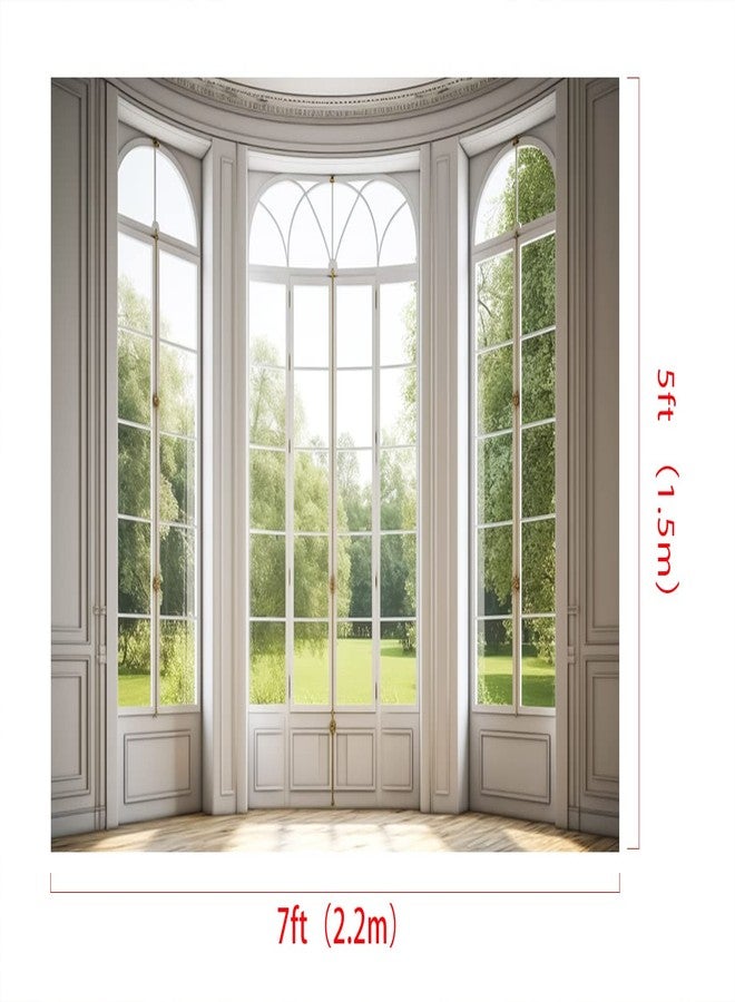 Kate 7x5ft Panel Windows Scenery Backdrop for Photography Indoor White Panel Windows Background Photo Studio Props - Image 3